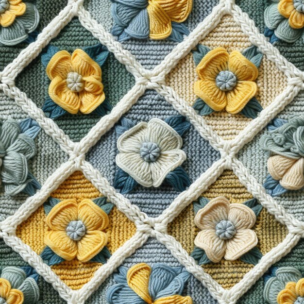 haft geometryczny na płótnie